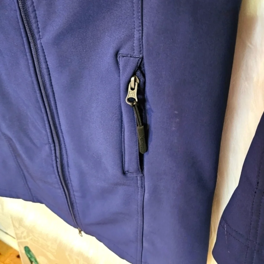 Northfield Women's Softshell Fleece Lined Navy Winter Jacket - Picture 6 of 8